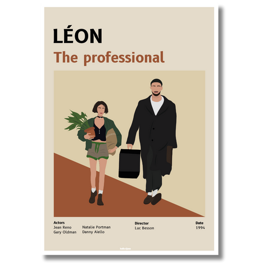 Affiche illustration film - Léon the professional