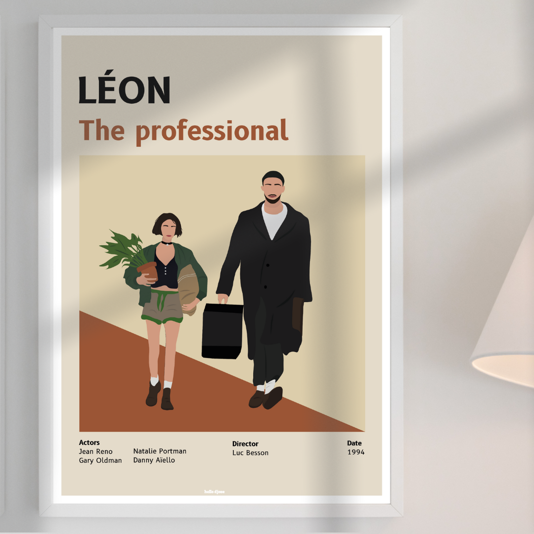 Affiche illustration film - Léon the professional